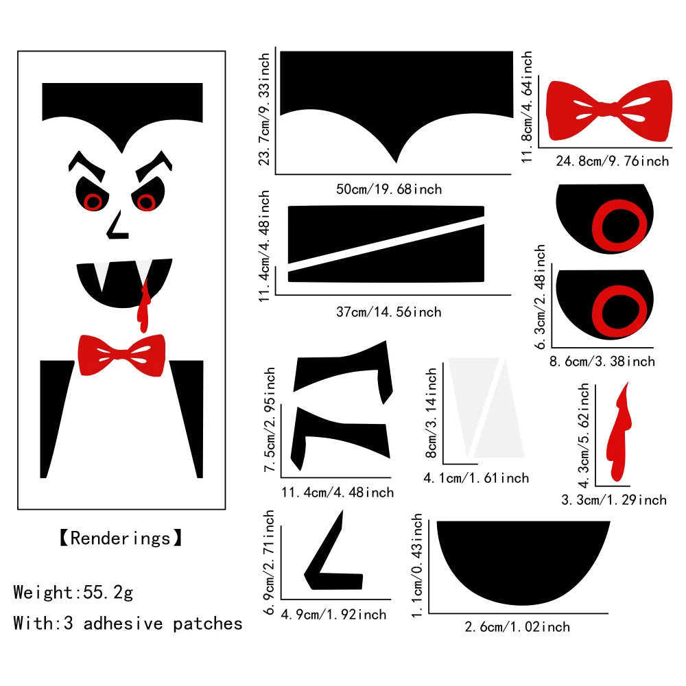 Halloween Felt Door & Window Decorations