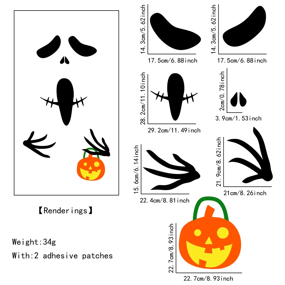 Halloween Felt Door & Window Decorations