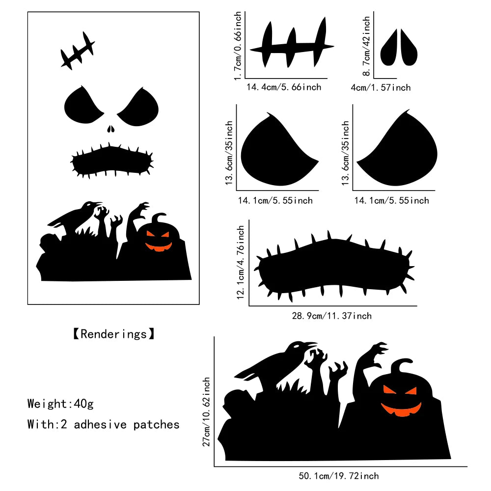 Halloween Felt Door & Window Decorations