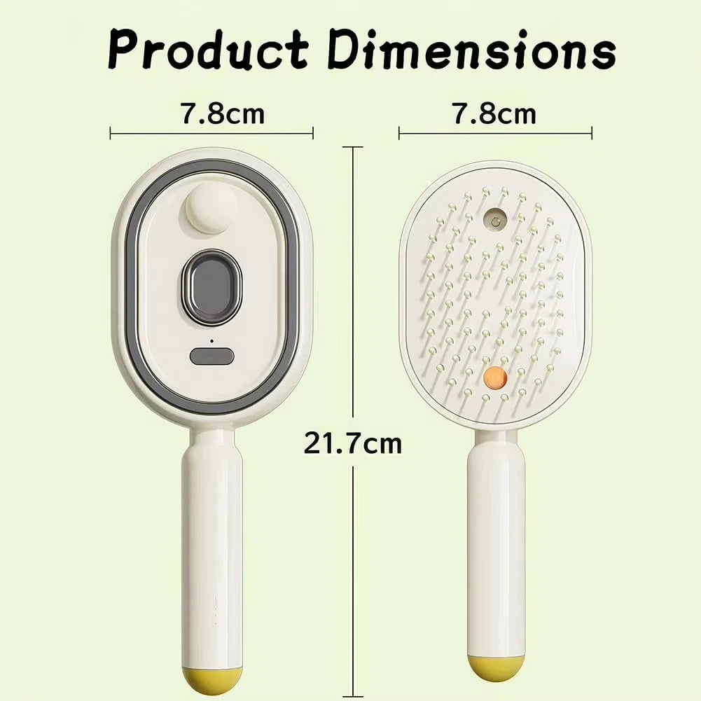3 in 1 Electric Spray Air Cushions Massage Comb Self Cleaning Steam Essential Oil Brush Rechargeable Spray Scalp Massager Combs